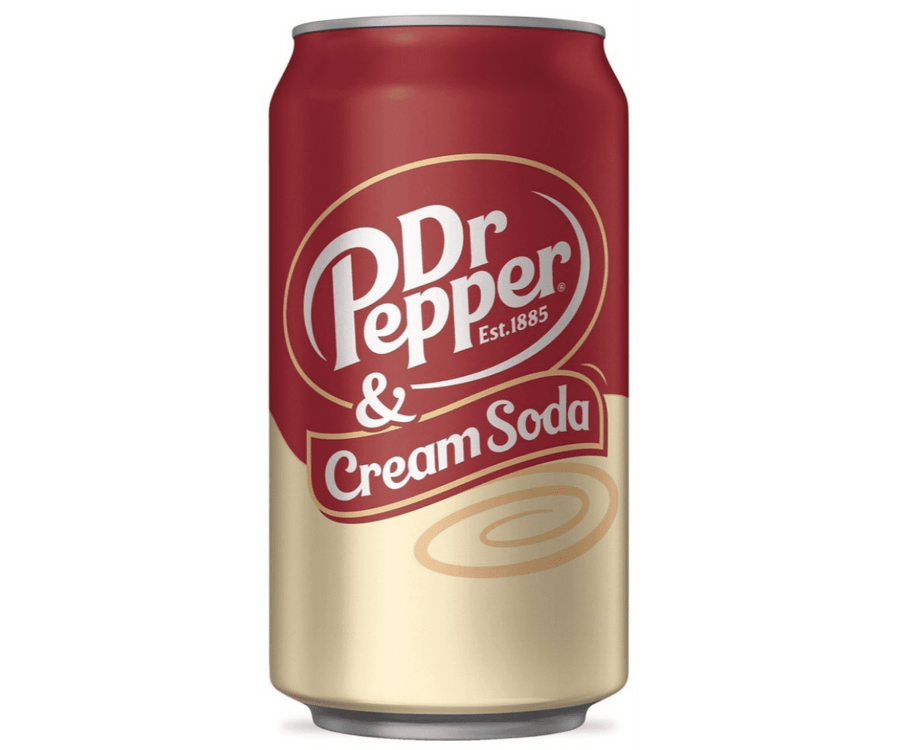 Dr Pepper Cream Soda Can 355 ml Snaxies Exotic Soda Montreal Quebec Canada
