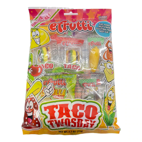 eFrutti Gummi Taco Twosday Bag 77 g Snaxies Exotic Candy Montreal Canada