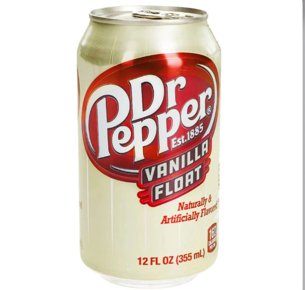 Dr Pepper Vanilla Float 355 ml Snaxies Exotic Drinks Montreal Canada