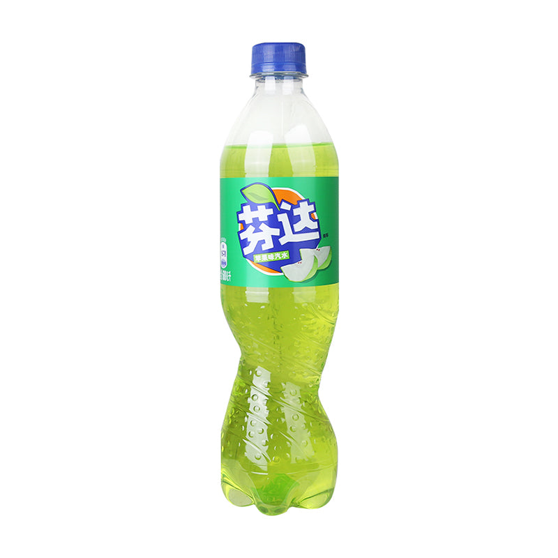 Chinese Fanta Green Apple 500 ml Snaxies Exotic Drinks Montreal Canada