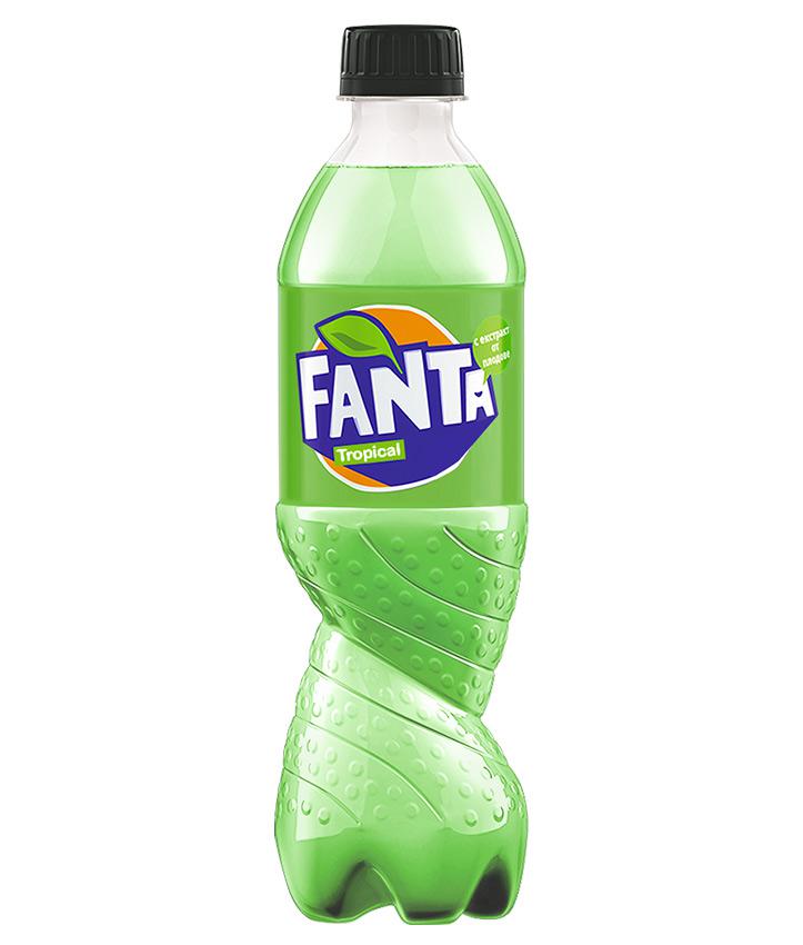 Fanta Tropical 500 ml Exotic Pop Soft Drink Soda - Europe - Snaxies Canada