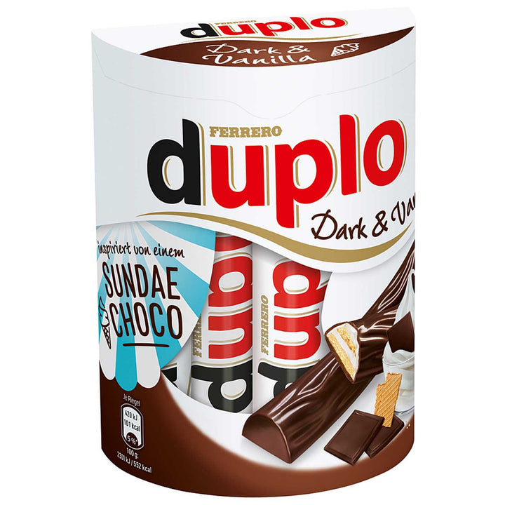 Ferrero Duplo Dark & Vanilla 182 g Exotic Chocolate Snaxies