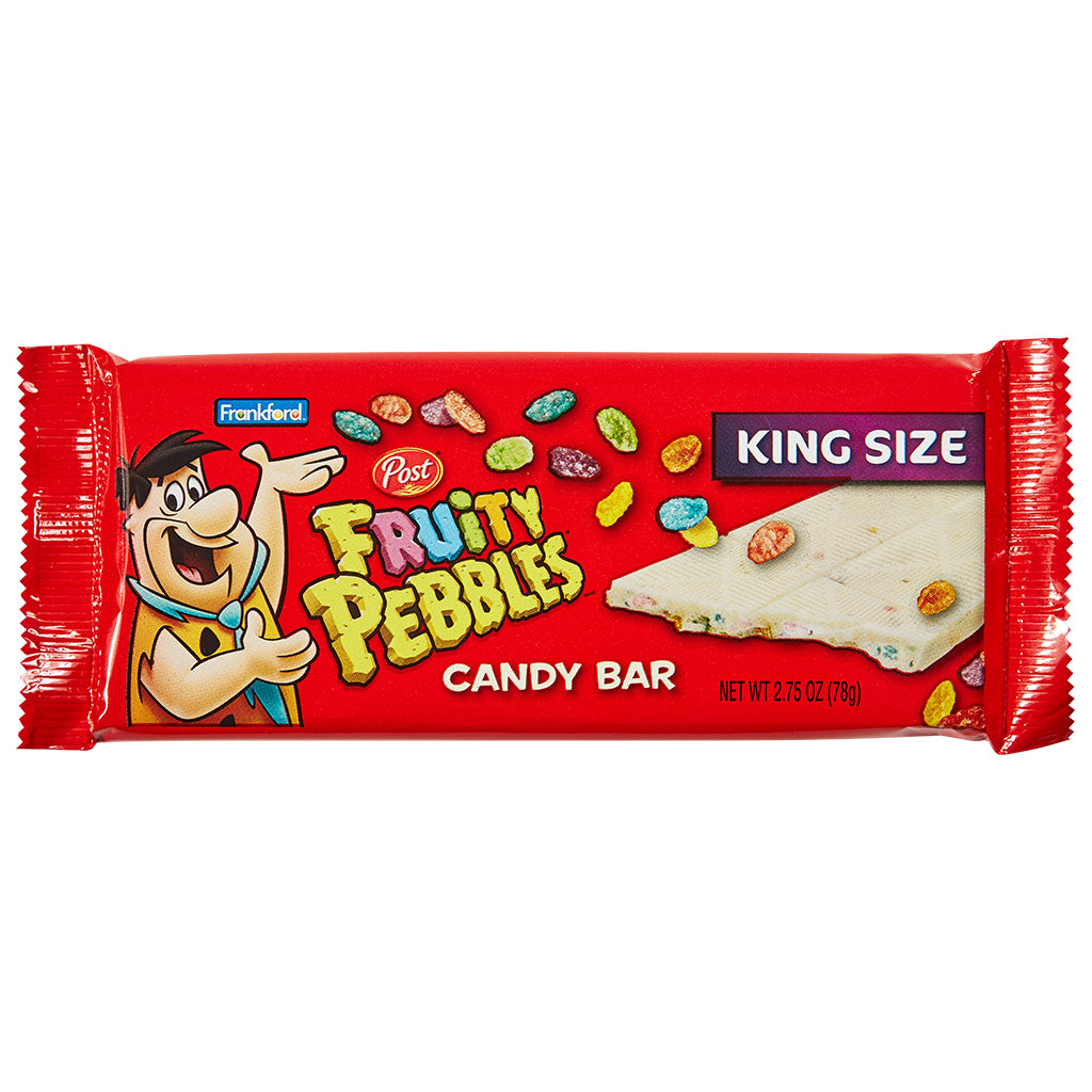 Frankford Fruity Pebbles White Chocolate Bar 78 g Snaxies Exotic Chocolate Canada