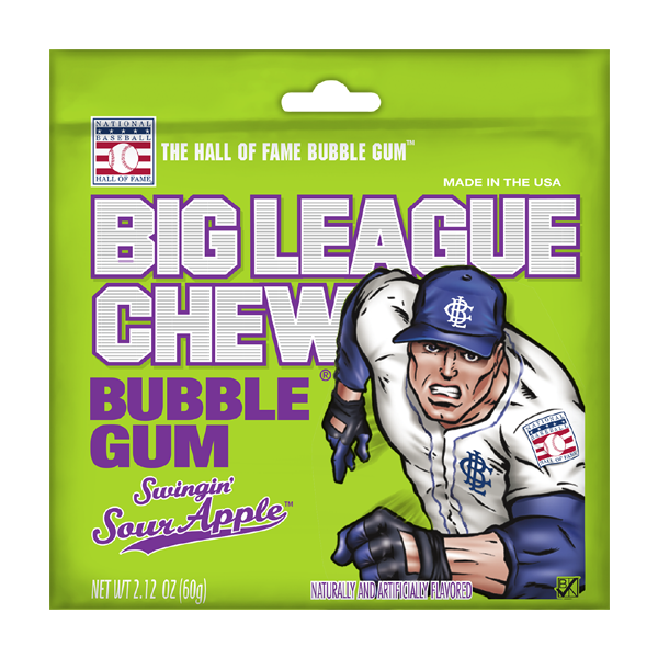Big League Chew Sour Apple 60 g Snaxies Exotic Gum Montreal Canada