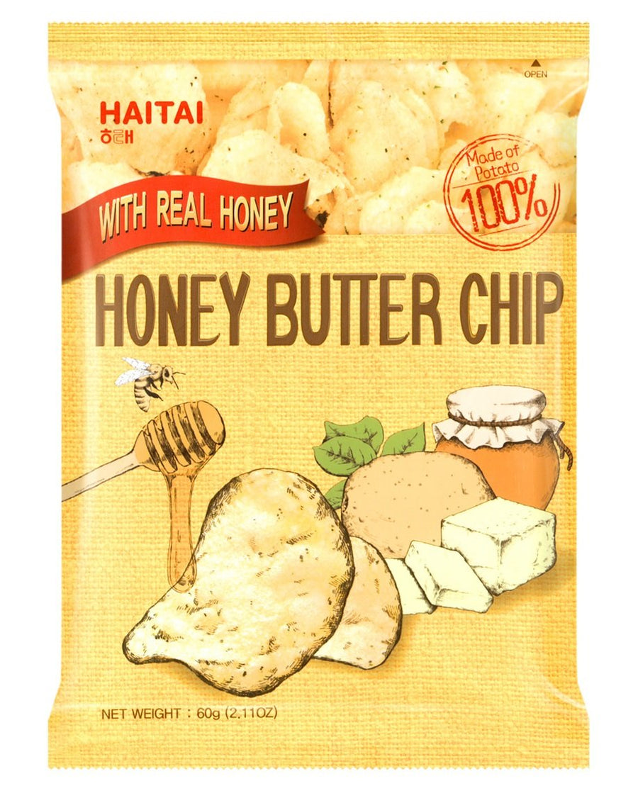 Haitai Honey Butter Chips 60 g Snaxies Exotic Snacks Montreal Quebec Canada