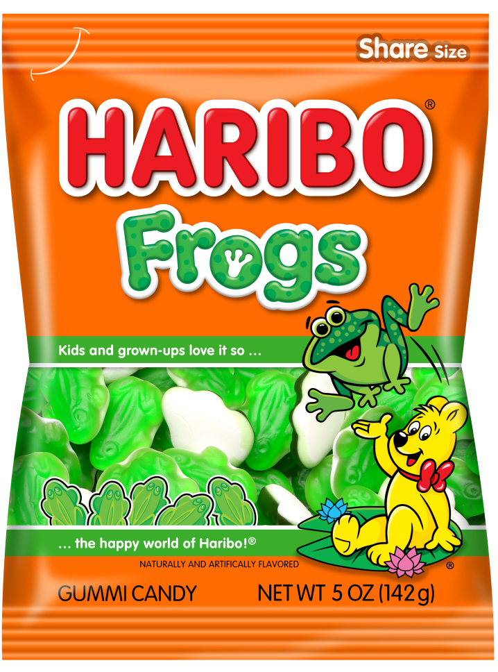 Haribo Gummy Frogs 142 g Snaxies Exotic Candy Montreal Canada