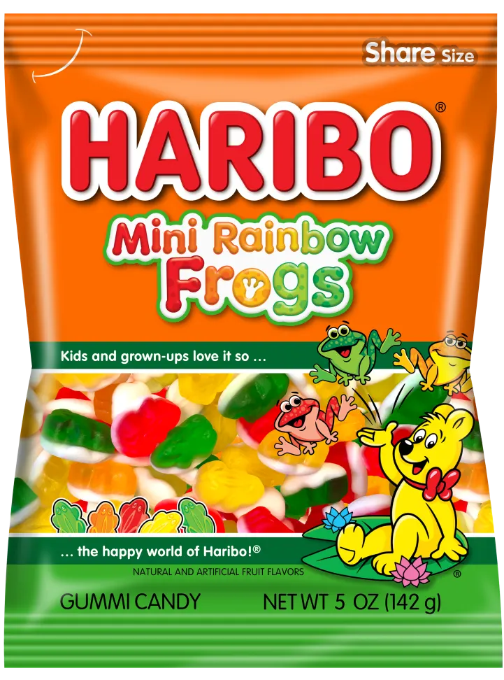 Haribo Mini Rainbow Frogs 142 g Snaxies Exotic Candy Montreal Canada