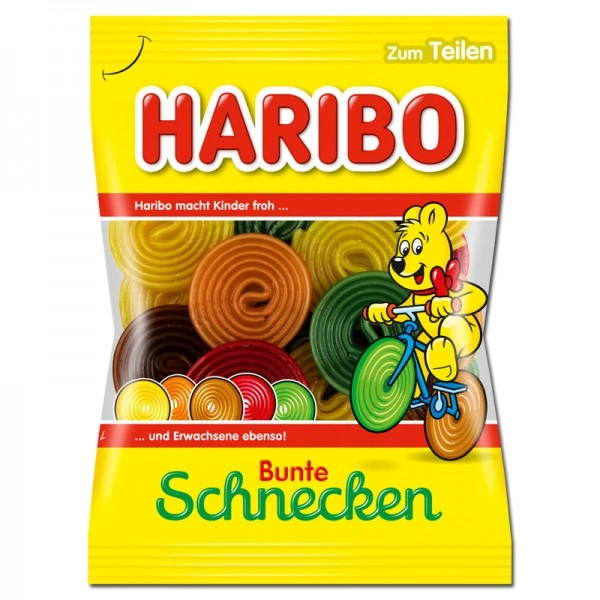 Haribo Bunte Schnecken (Colourful Snails) 160 g