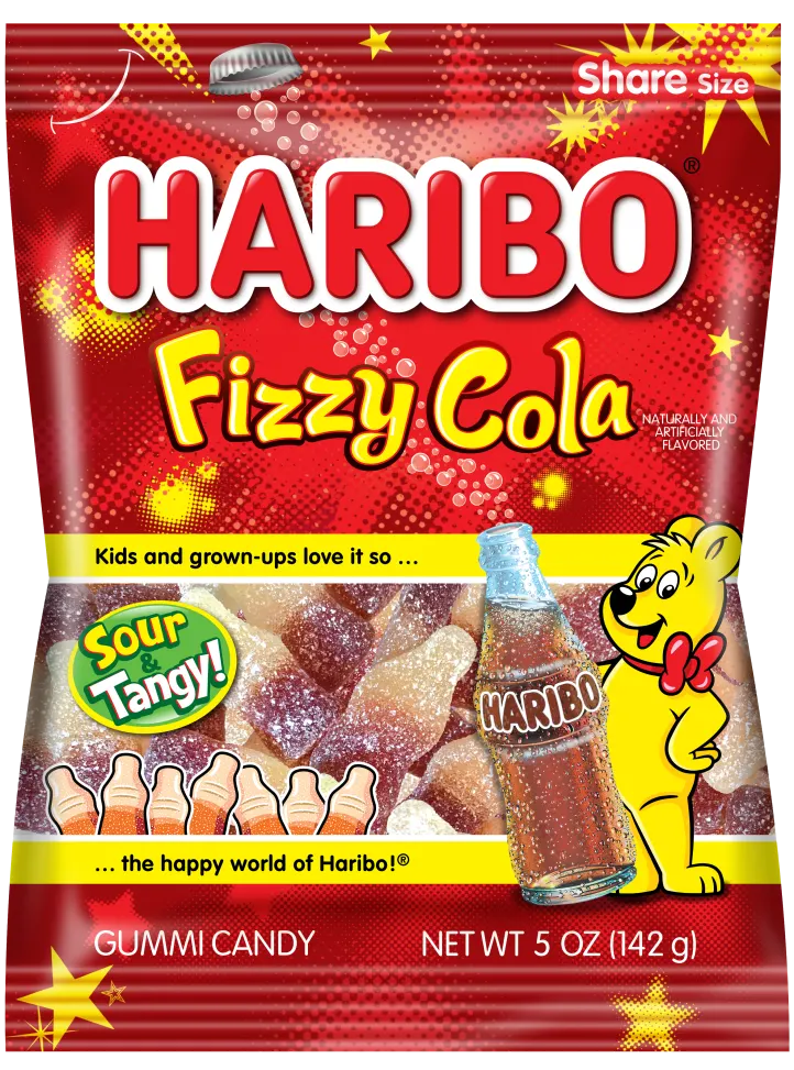 Haribo Fizzy Cola 142 g Exotic Candy Store Montreal Quebec Canada Snaxies