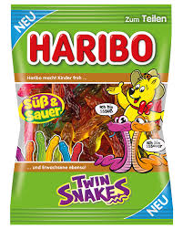 Haribo Twin Snakes 175 g - Exotic Candy - Snaxies