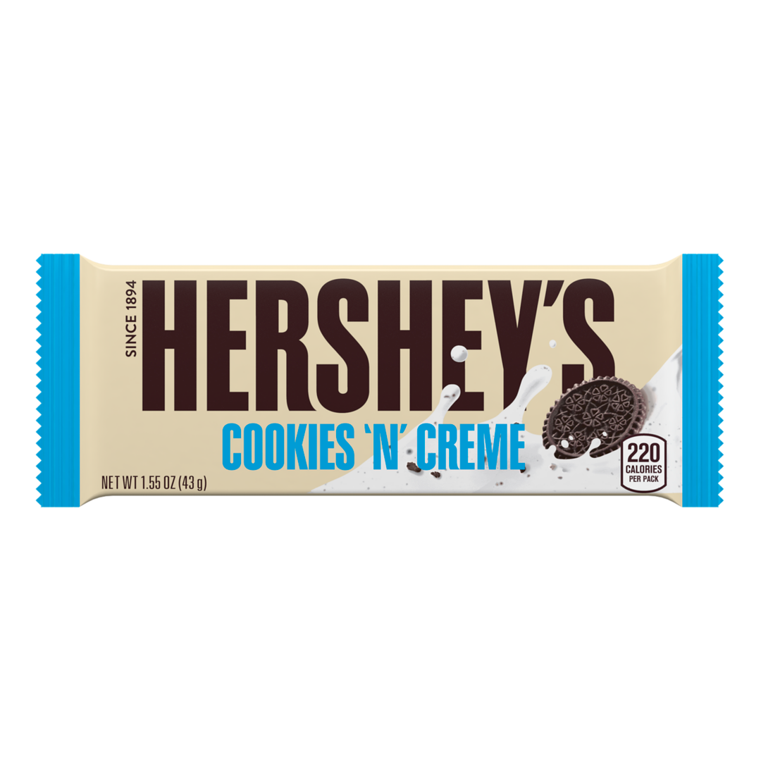 Hershey's Cookies 'N' Creme Chocolate Bar 43 g - Snaxies