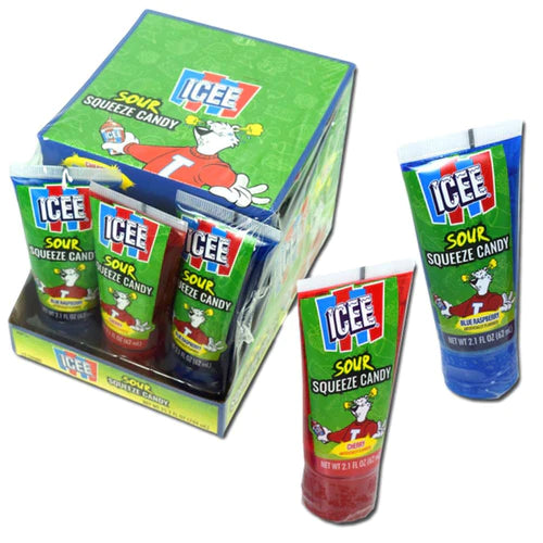 Icee Sour Squeeze Candy 62 ml Imported Exotic Snack Montreal Quebec Canada Snaxies