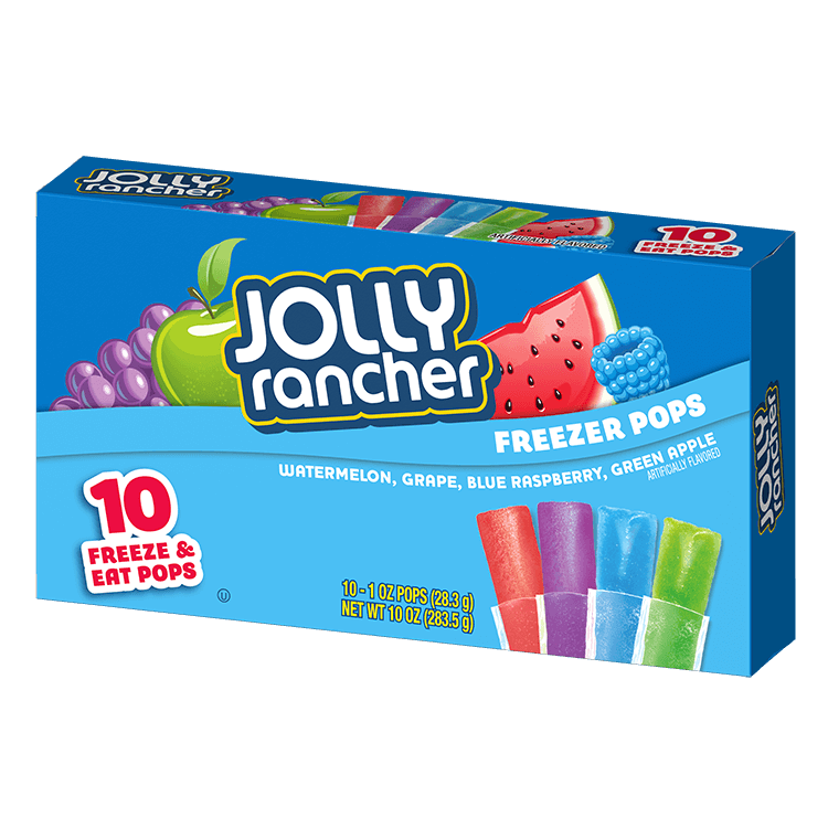 Jolly Rancher Freezer Pops Box 283.5 g Snaxies Exotic Ice Pops Montreal Canada