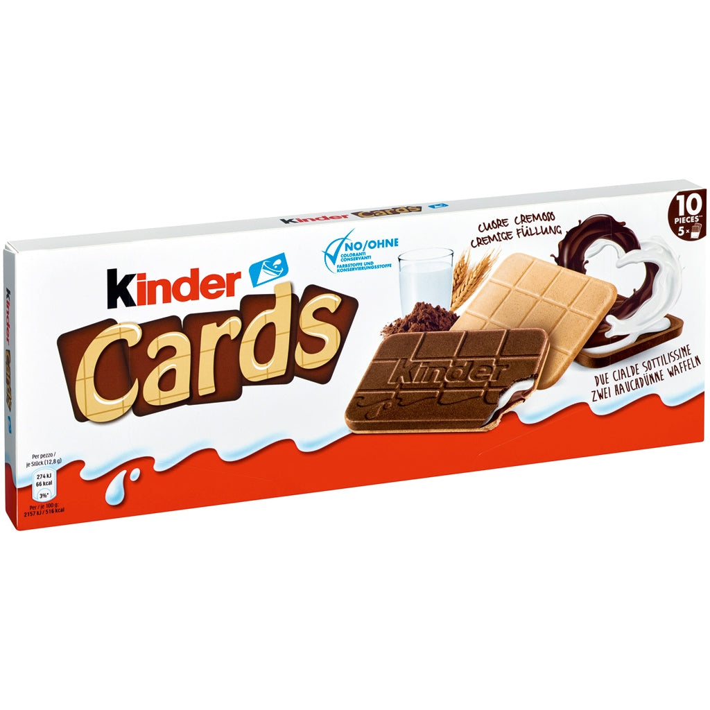 Kinder Cards 128 g Imported Exotic Snacks Canada Snaxies