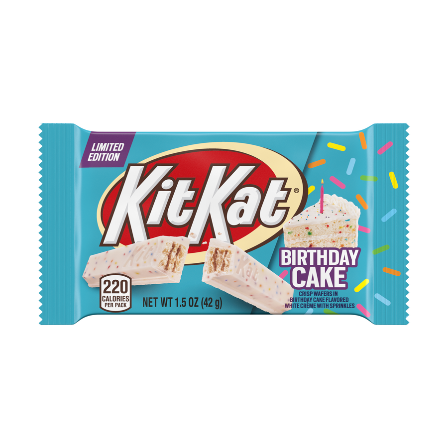 Kit Kat Birthday Cake Chocolate Bar 42 g Snaxies Exotic Snacks Montreal Canada
