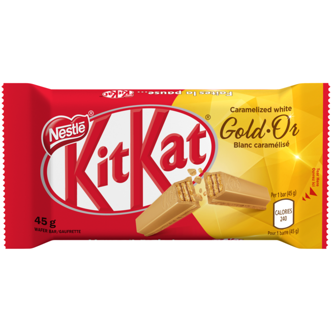 Barre de chocolat Kit Kat Gold 45 g