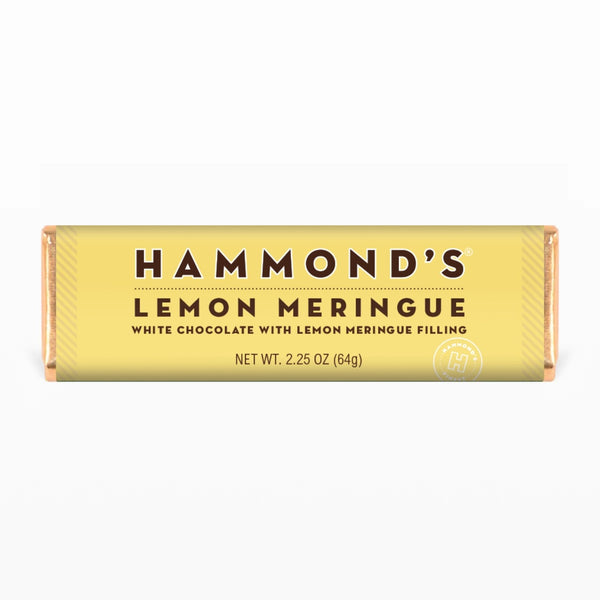 Hammond's Lemon Meringue White Chocolate Candy Bar 64 g (12 Pack) Exotic Snacks Wholesale Montreal Quebec Canada