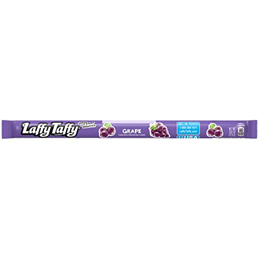 Laffy Taffy Rope Grape 22.9 g Exotic Candy Snacks
