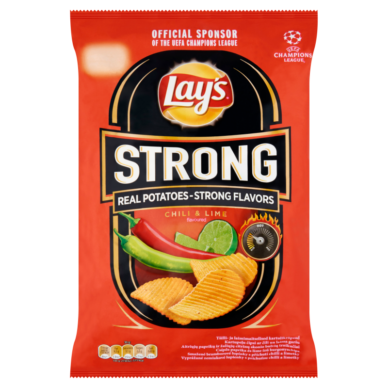 Lay's Strong Chili & Lime 130 g Imported Exotic Chips Canada Snaxies
