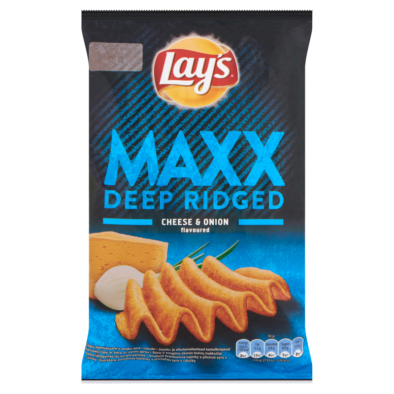 Lay's MAXX Cheese & Onion 130 g Imported Exotic Chips Snaxies Canada