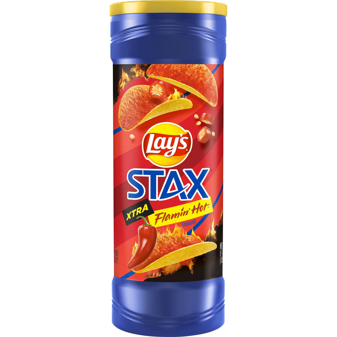 Lay's Stax XTRA Flamin' Hot 156 g Exotic Chips Snaxies Montreal Quebec Canada