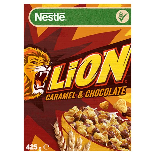 Lion Caramel & Chocolate Cereal 425 g - Exotic Cereal - Snaxies Canada