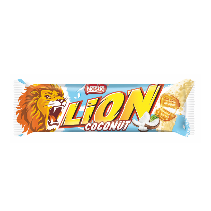 Nestle Lion Coconut Chocolate Bar 40 g Canada Exotic Chocolate Snaxies