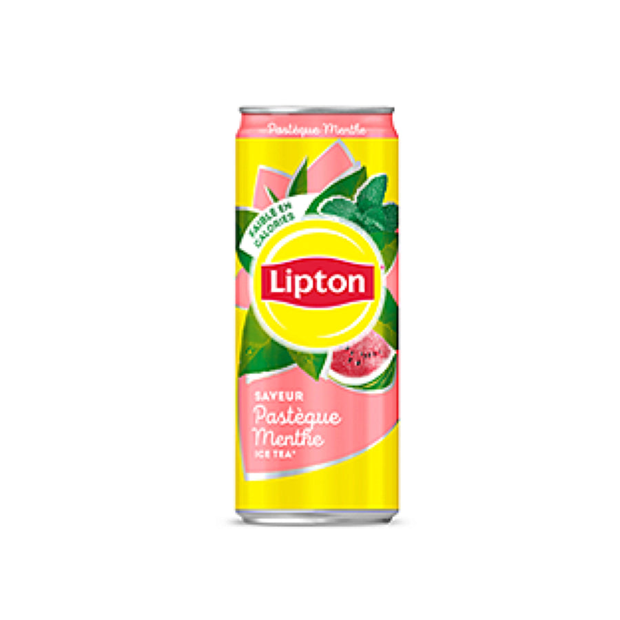 Lipton Watermelon Mint Ice Tea 330 ml Imported Exotic Drink Canada Snaxies