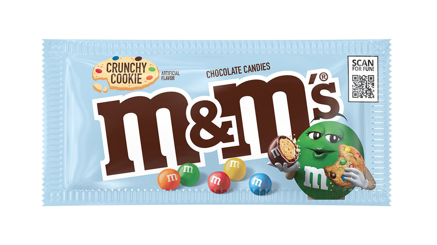 M&M's Crunchy Cookie 38.3 g Snaxies Exotic Chocolate Montreal Canada