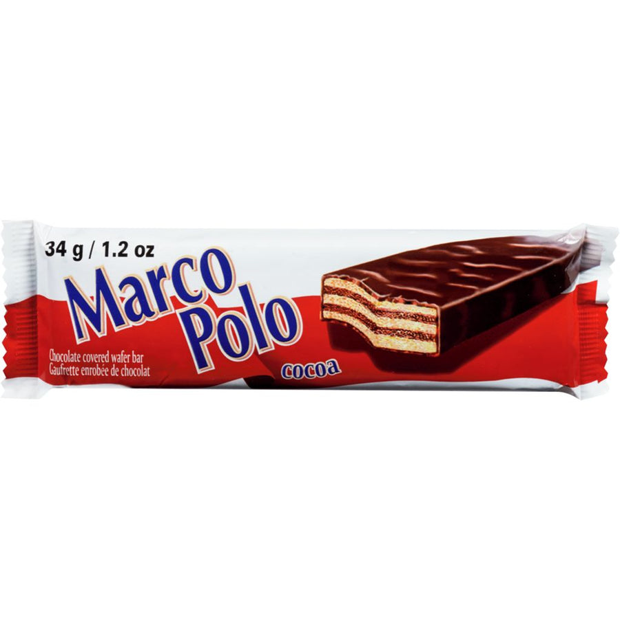 Marco Polo Cocoa Wafer Bar 40 g Snaxies Exotic Snacks Montreal Quebec Canada