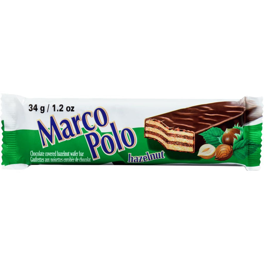 Marco Polo Hazelnut Wafer Bar 40 g Snaxies Exotic Snacks Montreal Quebec Canada