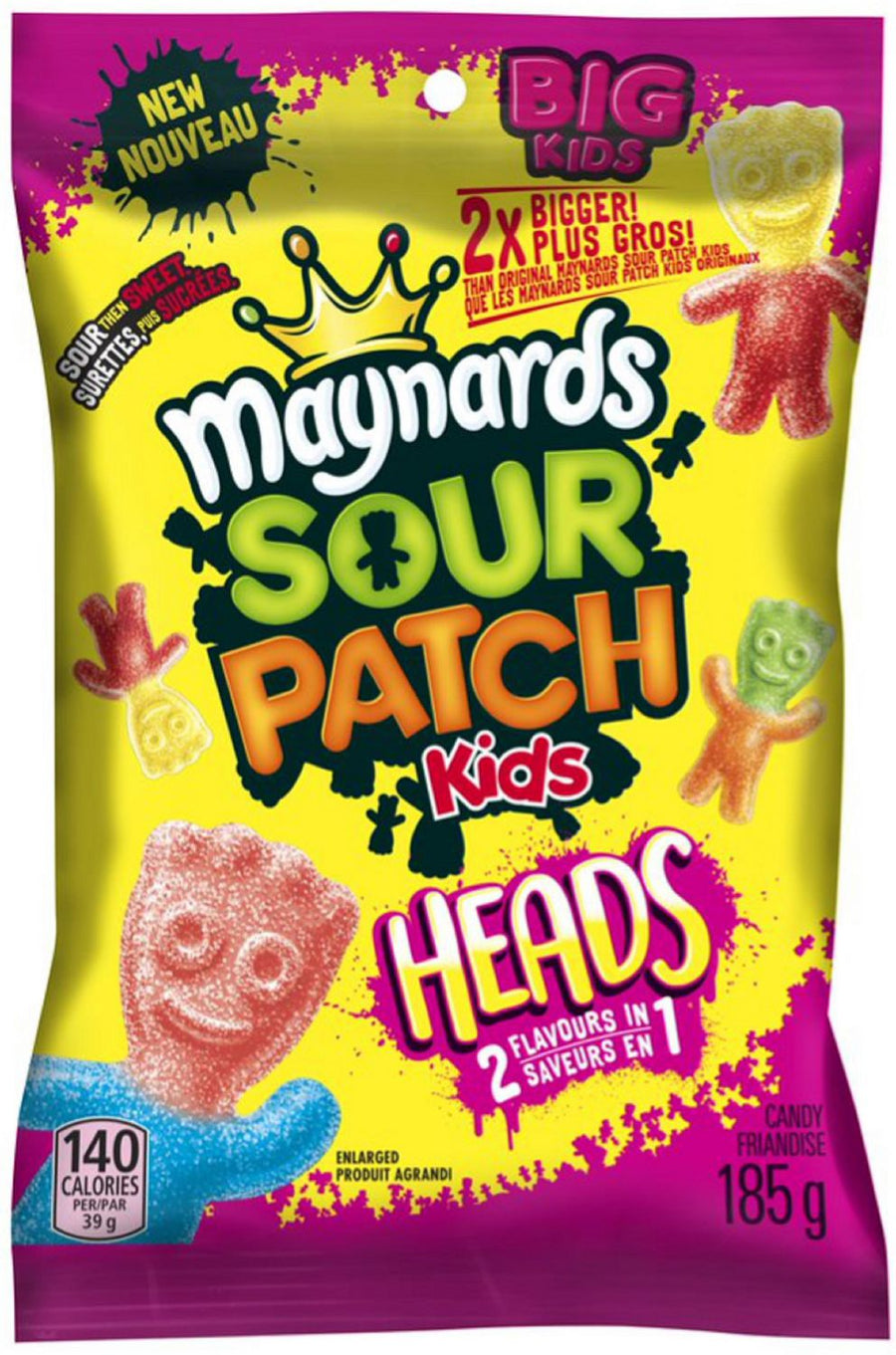 Maynards Sour Patch Kids Heads 185 g - Snaxies