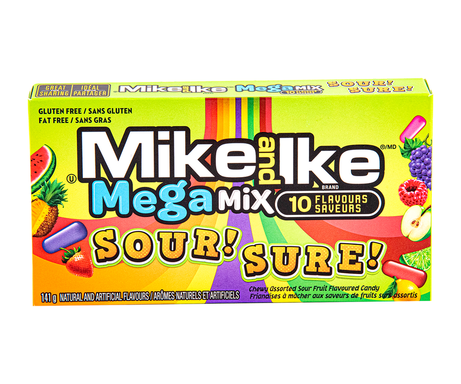 Mike & Ike MegaMix Sour 141 g Snaxies Exotic Candy Montreal Canada
