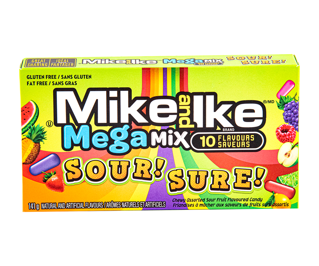 Mike & Ike MegaMix Sour 141 g Snaxies Exotic Candy Montreal Canada