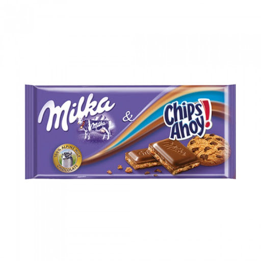Milka Chips Ahoy Chocolate Bar - Snaxies Exotic Chocolate Snacks Canada