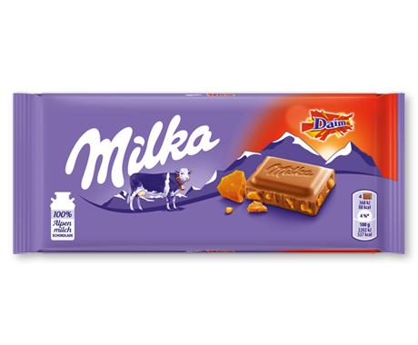 Milka Daim Chocolate Bar - Snaxies