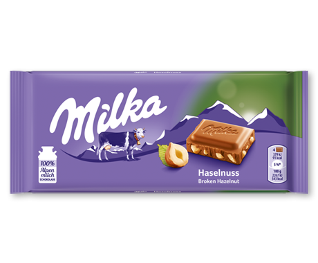 Milka Hazelnut Chocolate Bar - Snaxies