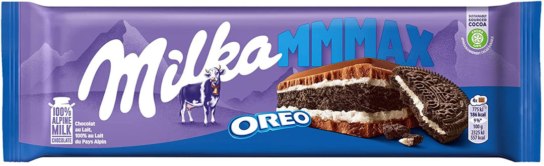 Milka MMMAX Oreo 300 g Exotic Chocolate Candy Montreal Quebec Canada Snaxies