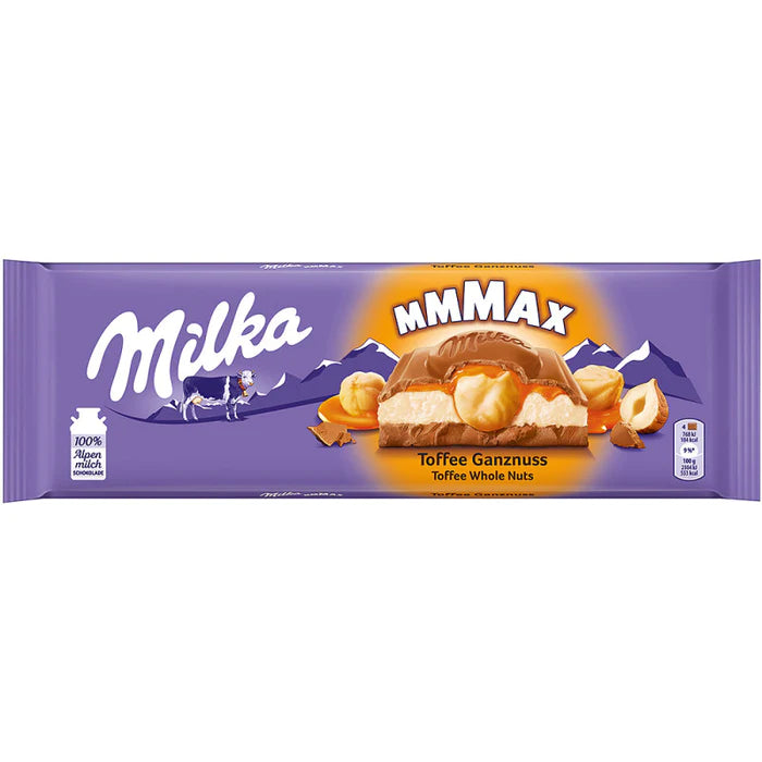 Milka MMMAX Toffee Wholenut 300 g Imported Exotic Chocolate Montreal Quebec Canada Snaxies