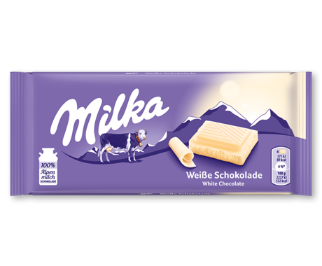 Milka White Chocolate Bar - Snaxies
