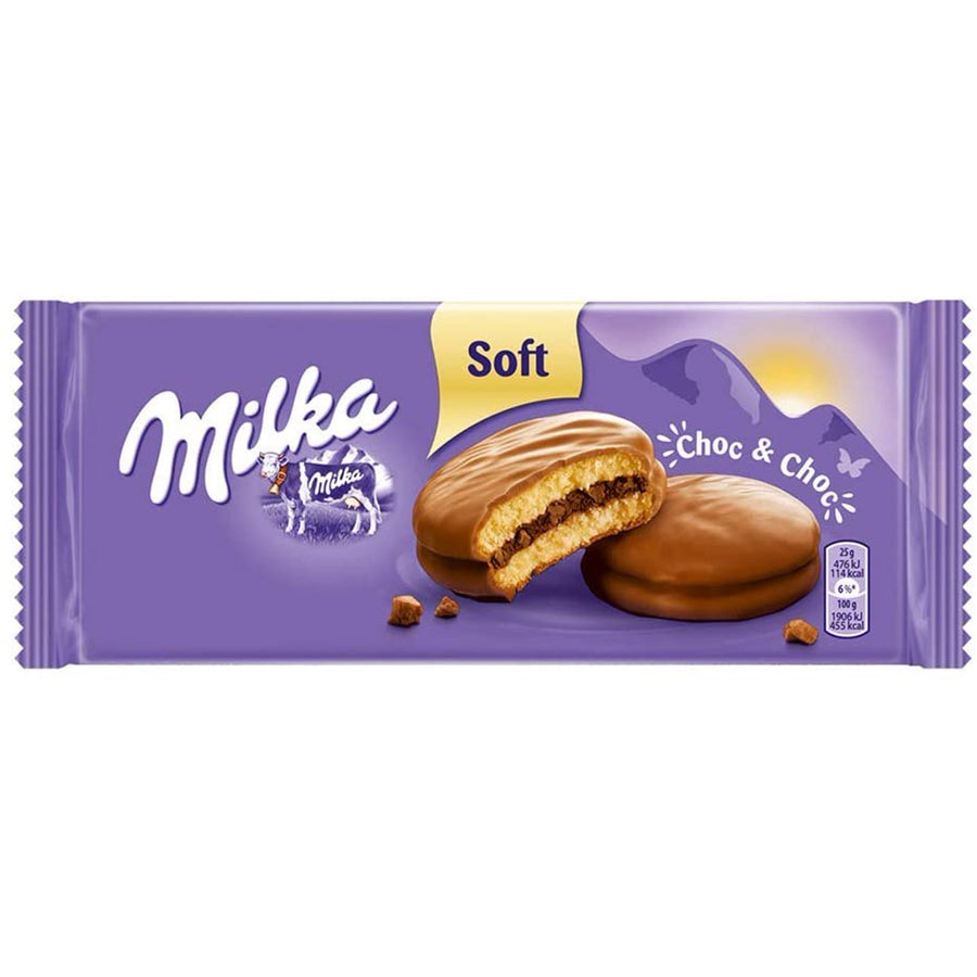 Milka Choc & Choc Soft Cookies 150 g Imported Exotic Cookies Montreal Quebec Canada Snaxies