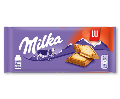 Milka LU Chocolate Bar 87 g Imported Exotic Chocolate Montreal Quebec Canada Snaxies