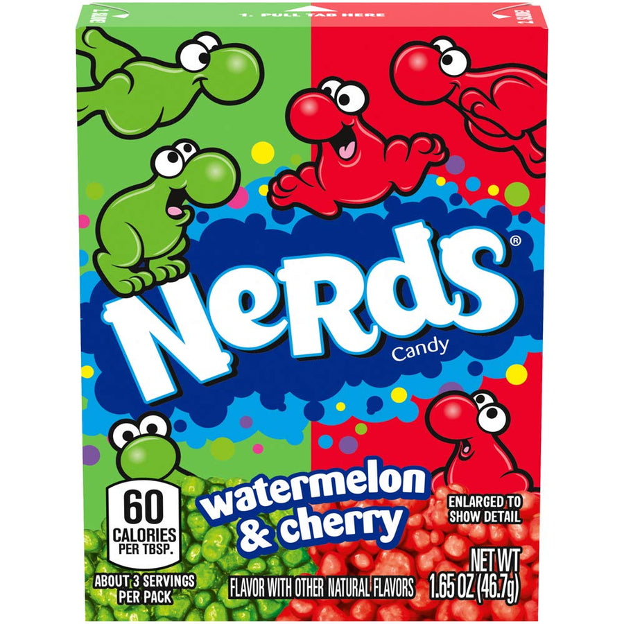 Nerds Watermelon & Cherry 46.7 g Exotic Candy Montreal Quebec Canada Snaxies