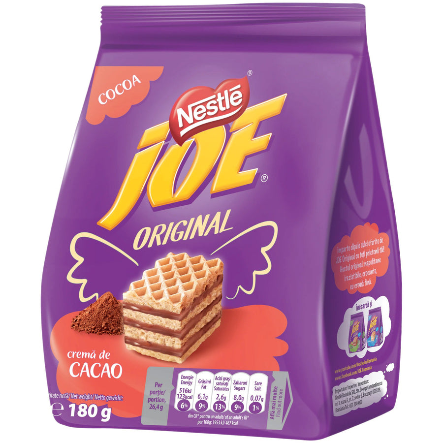 Nestle Joe Original Cocoa Wafer 160 g Snaxies Exotic Snacks Montreal Quebec Canada