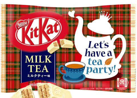 Nestle Kit Kat Mini Milk Tea (10 pieces) Imported Exotic Snack Montreal Quebec Canada Snaxies