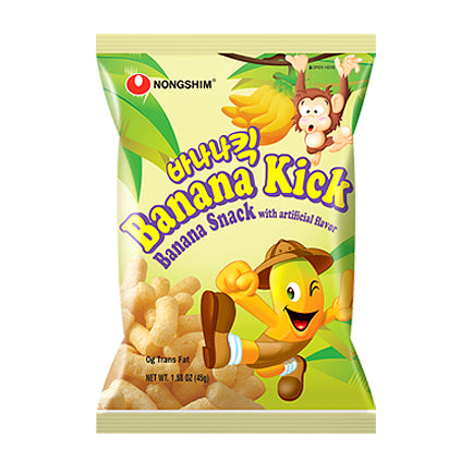 Nongshim Banana Kick 45 g Snaxies Exotic Snacks Montreal Quebec Canada