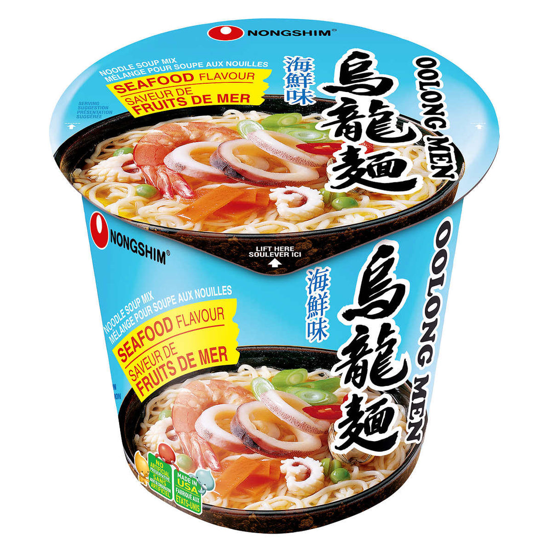 Nongshim Oolong Men Seafood Instant Noodles 75 g - Snaxies