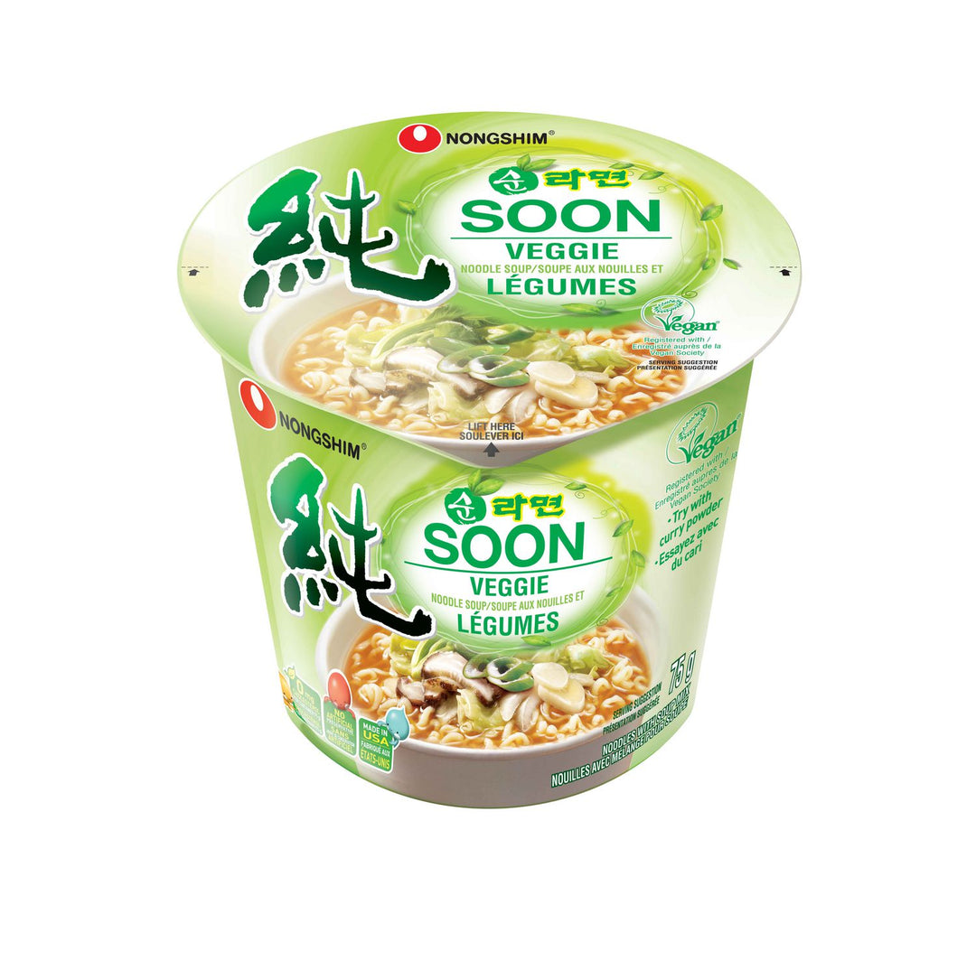 Nongshim Veggie Instant Noodles 75 g - Snaxies