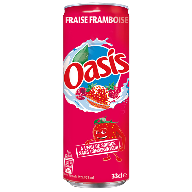 Oasis Strawberry-Raspberry 330 ml Exotic Juice Drink