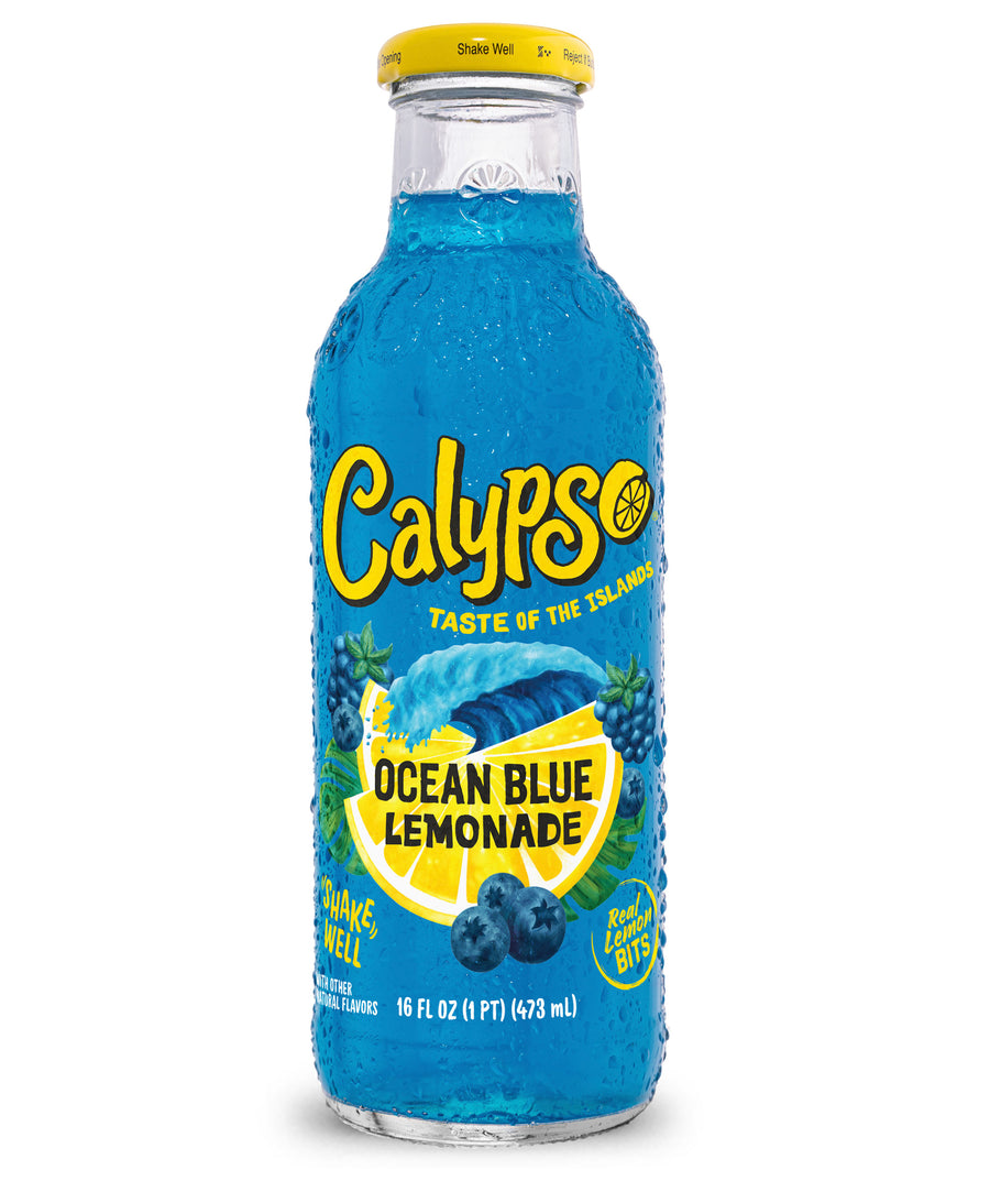 Calypso Ocean Blue Lemonade 473 ml Snaxies Exotic Drinks Montreal Canada